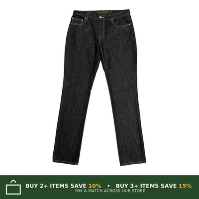 Adolfo Dominguez Jeans Black Charcoal Regular Fit Mens W32 L34