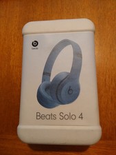 New In Box Beats Solo 4 Bluetooth Wireless On-Ear Headphones Slate Blue