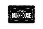 Rustic Bunkhouse Metal Sign or Vinyl Sticker for Cabin Decor