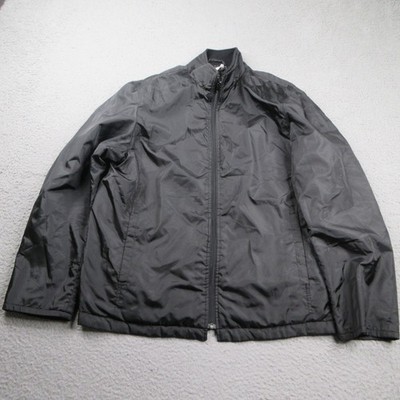 Barneys New York Windbreaker Jacket Mens Large Black Full Zip Breath Thermo