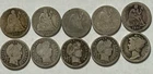 Lot of 10 SEATED LIBERTY BARBER MERCURY 90% Silver Dimes 10C