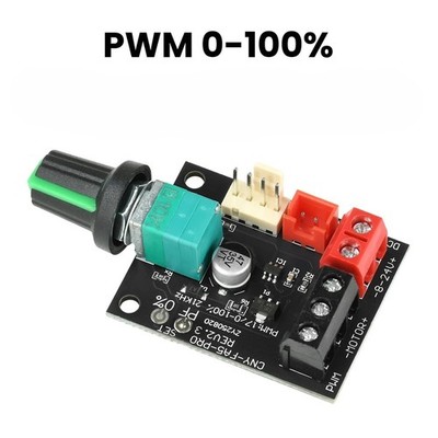 DC PWM Lüfterregler 4-Draht   8 24V 5A Speed Controller mit Schalter (22kHz)