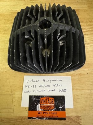 Vintage Husqvarna 1981-82 AE/AXC 420cc Auto Cylinder Head Nice Condition Used