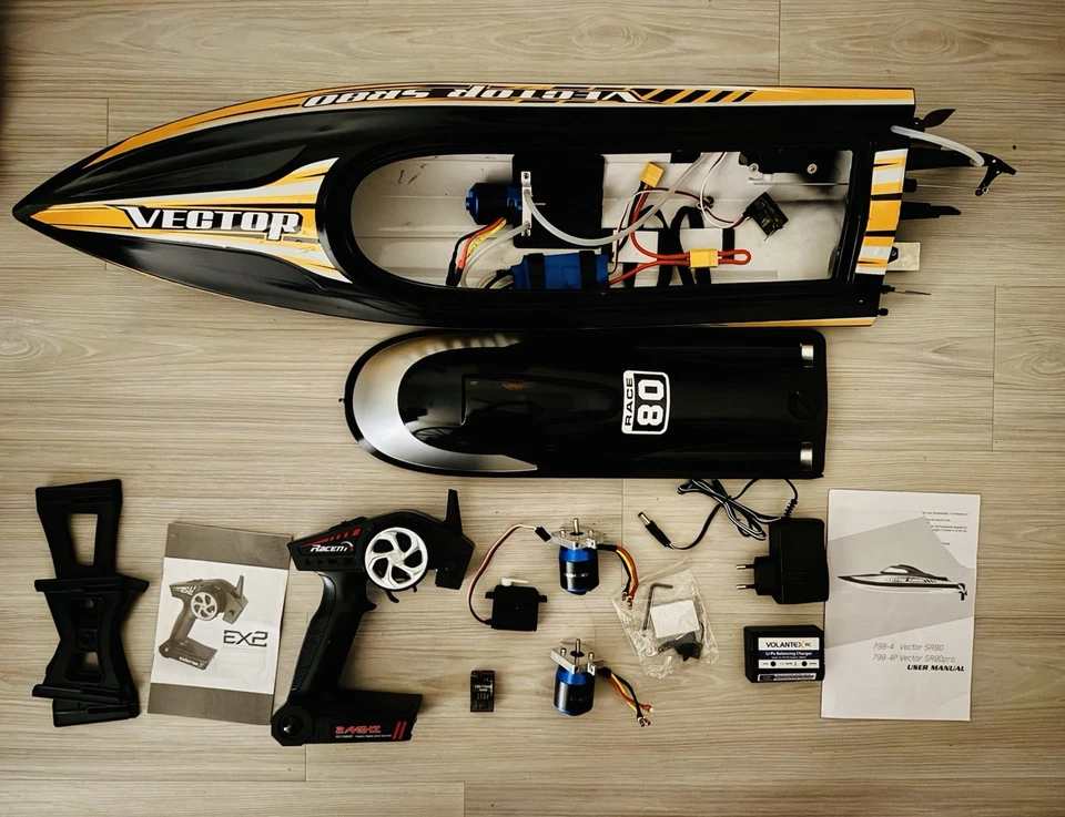 RC Boat PARTS ONLY Volantexrc Vector SR80 Pro 70kmh 800mm 798-4P ARTR Brushless - Image 2 of 4