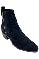 Donald Pliner Women's Marisol Suede Heeled Bootie Black