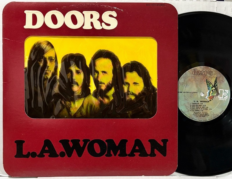 THE DOORS L.A. Woman LP 1968 Pitman 1st pressing EX vinyl original die-cut