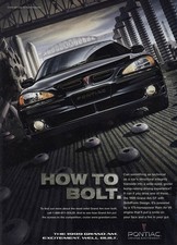 1999 Pontiac Grand Am How To Bolt Vintage Print Ad 1999 Pontiac Grand Am How To Bolt Vintage Print Ad