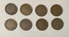 Lot of (8) Indian Head Pennies -1901-1909 - Average Grades