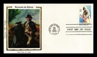 US COVER GENERAL BERNARDO DE GALVEZ FIRST DAY ISSUE COLORANO SILK CACHET