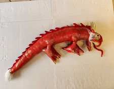 Folkmanis Red Gold Dragon Plush Puppet Plastic Teeth 48" Jumbo READ