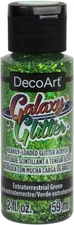 DecoArt Galaxy Glitter Acrylic Paint 2oz-Extraterrestrial - Green