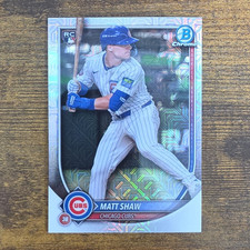 2025 Topps Bowman Chrome Rookies Matt Shaw Rookie #46 Chicago Cubs
