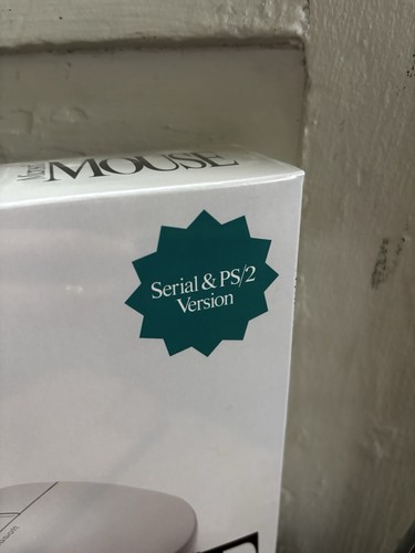 Vintage 1992 Microsoft Mouse PS/2 Version MS-DOS & Windows NOS Sealed unopened - 第 2/15 張圖片