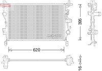 Denso KüHler, MotorküHlung DRM09044 Passend FüR Fiat Jeep