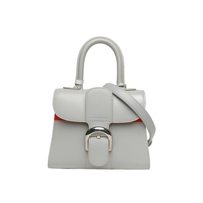 DELVAUX BOX Leather Brillant MINI Colorblock Calfskin Shoulder Bag