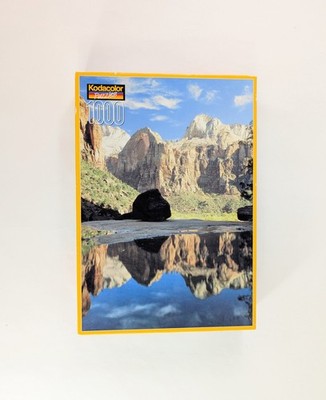 Kodacolor Puzzles 1,000 Piece Puzzle Royal Arch Zion National Park Utah