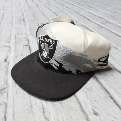 Vintage Deadstock Los Angeles Raiders Splash Snapback Hat Oakland