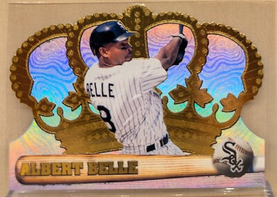 #ad 1998 Pacific CROWN ROYALE #33 Albert Belle RARE HOLOFOIL DIE CUT GOLD FOIL $4.70