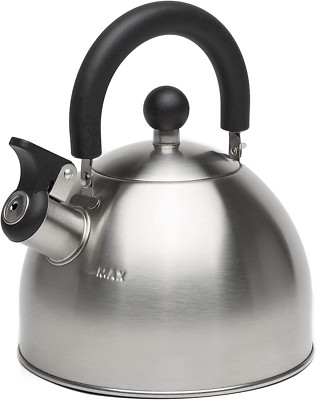 Primula Stewart Whistling Stovetop Tea Kettle Food Grade Stainless Steel, Hot 