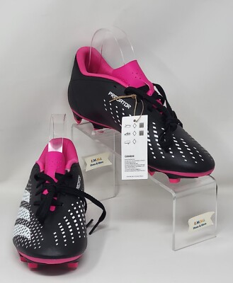Adidas Unisex Accuracy.4 FxG GW4604 Soccer Cleats Black/Pink Men 12 Wmns 13 New Adidas Unisex Accuracy.4 FxG GW4604 Soccer Cleats Black/Pink  main image 3