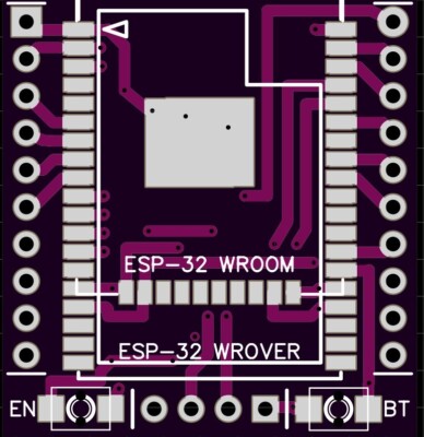 PCB Board + Bauteile/Components für/for ESP32-WROVER/WROOM - Wifi / BLE Modul(e)