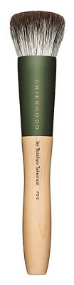 Chikuhodo FO-2 Foundation Makeup Brush Silver Fox Hair from Kyoto Japan