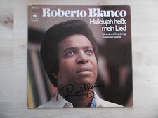 Roberto Blanco Autogramm signed LP-Cover "Hallelujah heißt mein Lied" Vinyl