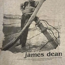 VINTAGE 90'S JAMES Dean Single Stitch Shirt t-shirt Large