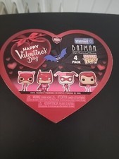Walmart Funko Pocket Pop DC Batman Valentines Day Box 4-Pack Figures
