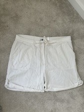 Label be size 18 white linen shorts, adjustable length, tie waist