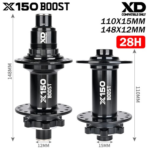 Mountain Bike 6 Pawls 150T Noise 4 Bearing Hubs BOOST 110x15/148x12MM Hub 28/32H - Picture 43 of 45