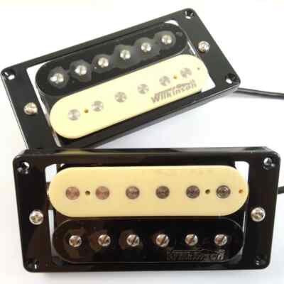 Wilkinson WVHZ Vintage AlNiCo 5 guitar Humbucker pickup (Neck/Bridge) zebra