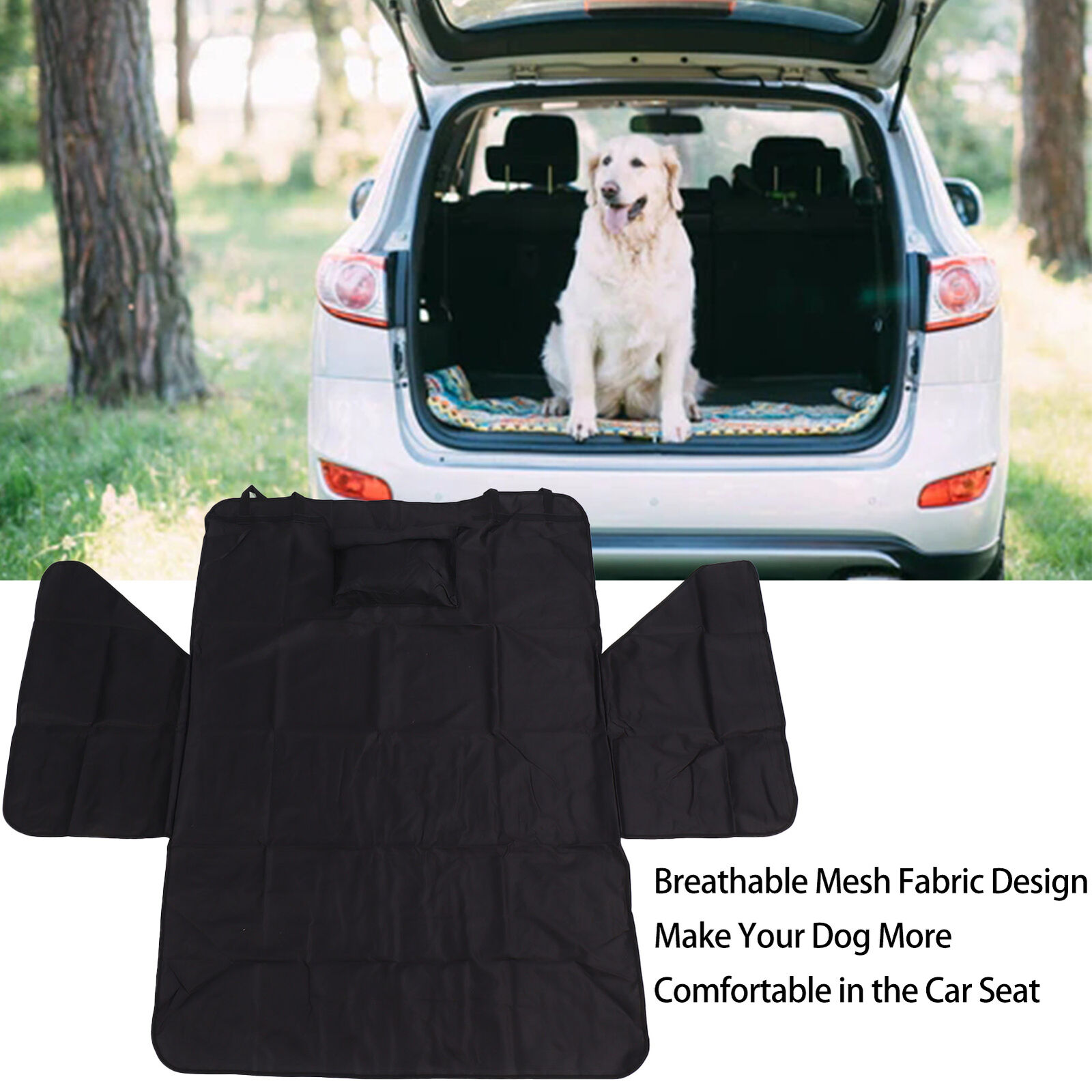 Haustier-Autositzabdeckung Einzelne Wasserdichte Schicht Voll Surround Hund