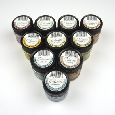 Pentart Delicate Silky Metallic Acrylfarbe 50 ml verschiedene Farben