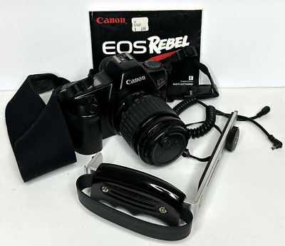 CANON EOS Rebel 35mm Film Camera With 35-80mm Lens Manual Mount READ / PARTS...?