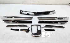 ✅ 16-19 OEM BMW G12 750 Dash Doors Console Wood Poplar Grain Interior Trim SET *