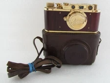 Leica-II(D) Luftwaffe WWII Vintage Russian Gold 35mm Camera w/ Lens Leitz Elmar