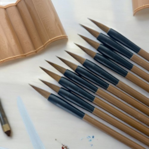 10pcs Chinese Calligraphy Brush Kanji Brushes Pens
