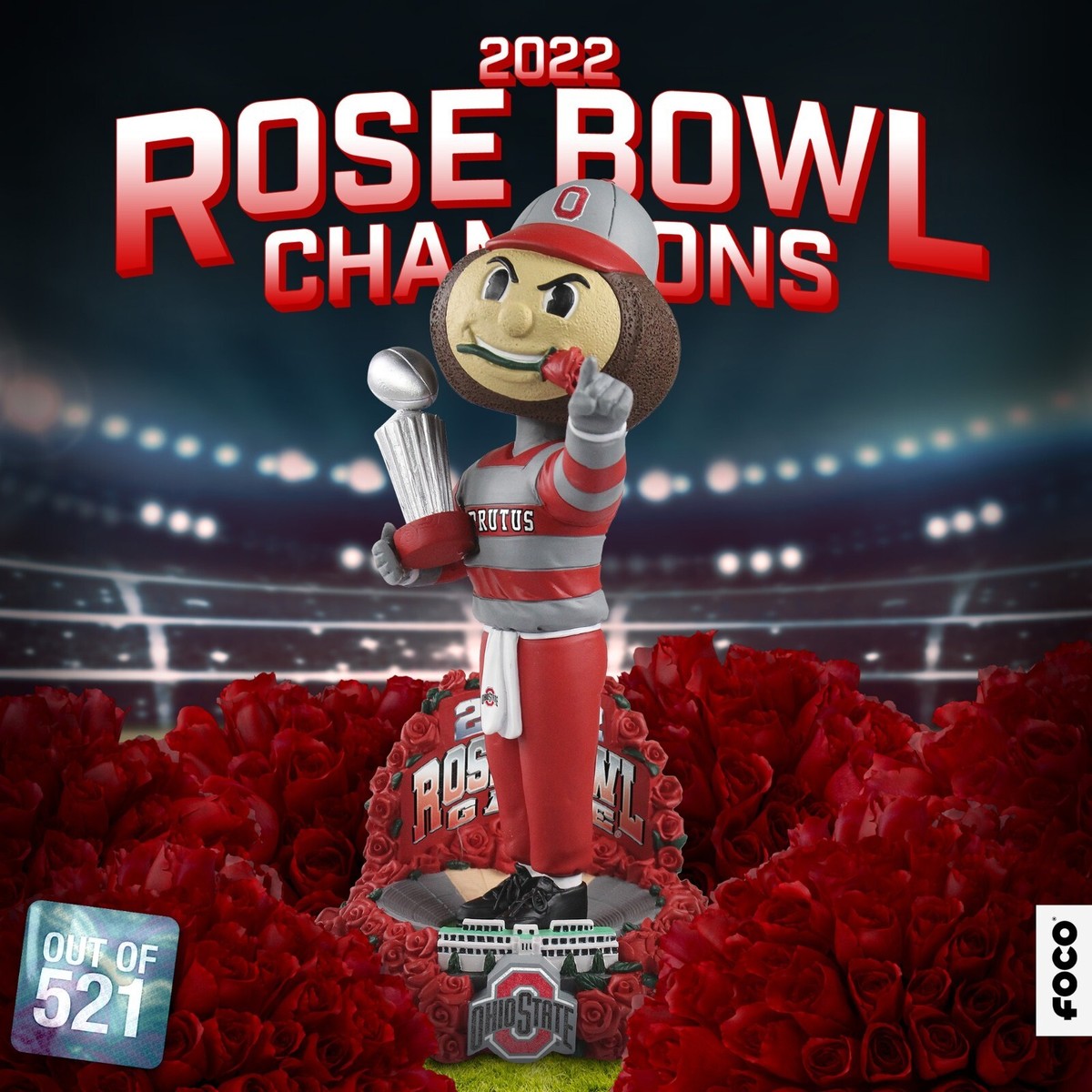 BRUTUS the BUCKEYE Ohio State Buckeyes Mascot ROSE BOWL