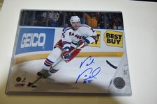  PETR PRUCHA AUTOGRAPHED NY RANGERS 8X10  STEINER...