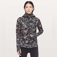 Lululemon Scuba Hoodie Light Cotton Fleece Frosted Rose Multi W4AWOS Size 2