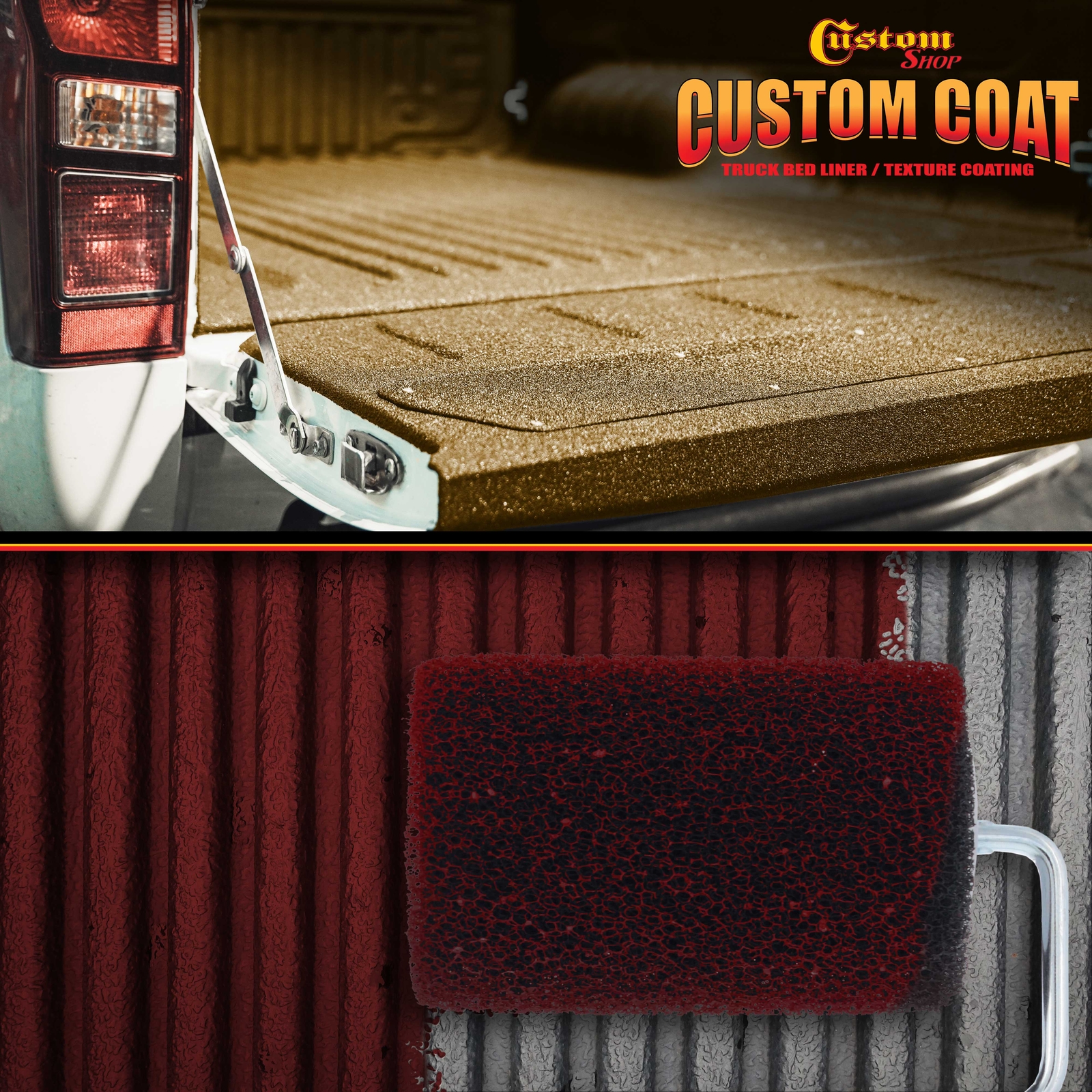 4" Textured Bed Liner Roller Covers, Roll-On Custom Coat Truck Bedliner ...
