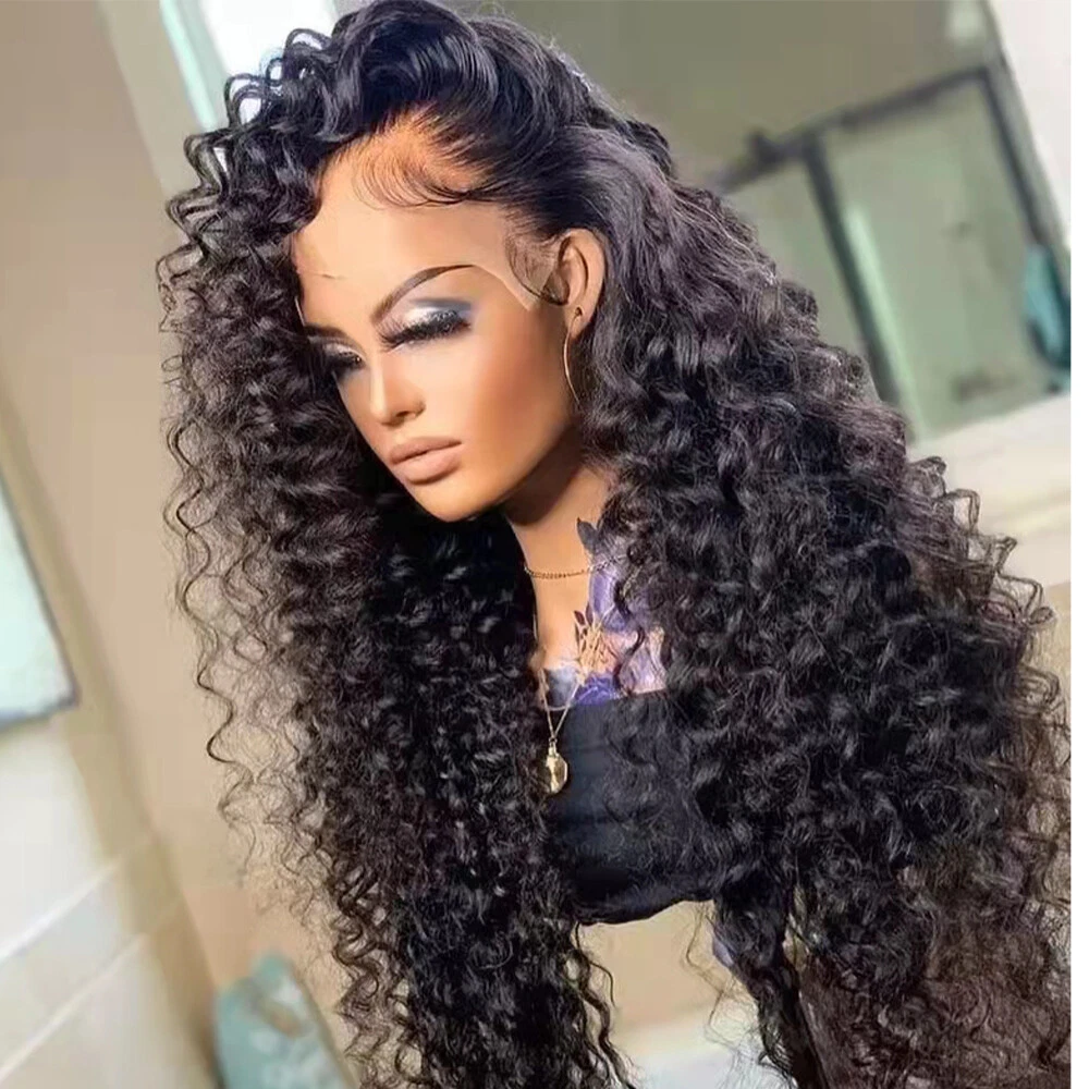 Loose Deep Wave Lace Front Wig for Women Curly Wavy Brazilian Human Hair  Wigs