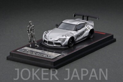 Ignition Model IG2338 1/64 PANDEM Supra (A90) Silver With Mr.Miura