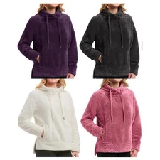 Member's Mark Women's Textured Plush Pullover Cowlneck Top