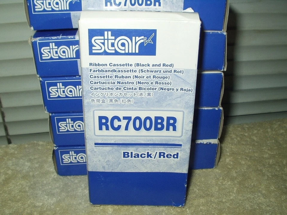 OEM star rc700br black & red ribbon sealed 6 ea sp 700 series printers #30980721 - Image 3 of 4