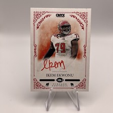 2022 ONYX VINTAGE IKEM  EKWONU RED INK ON CARD ROOKIE AUTO #VAIE