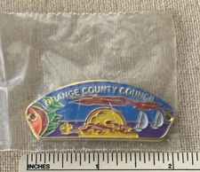 NOS ORANGE COUNTY COUNCIL Boy Scout Staff Shield MEDALLION Hiking Camp BSA CSP