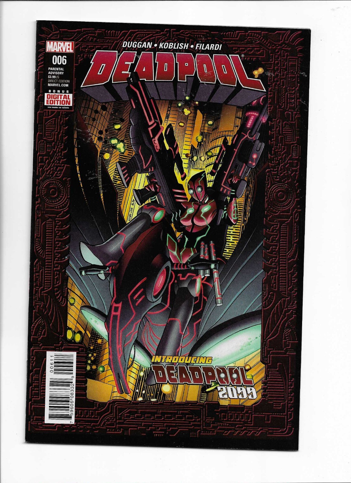 Deadpool 6 Marvel Comics 2016 1st app Deadpool 2099