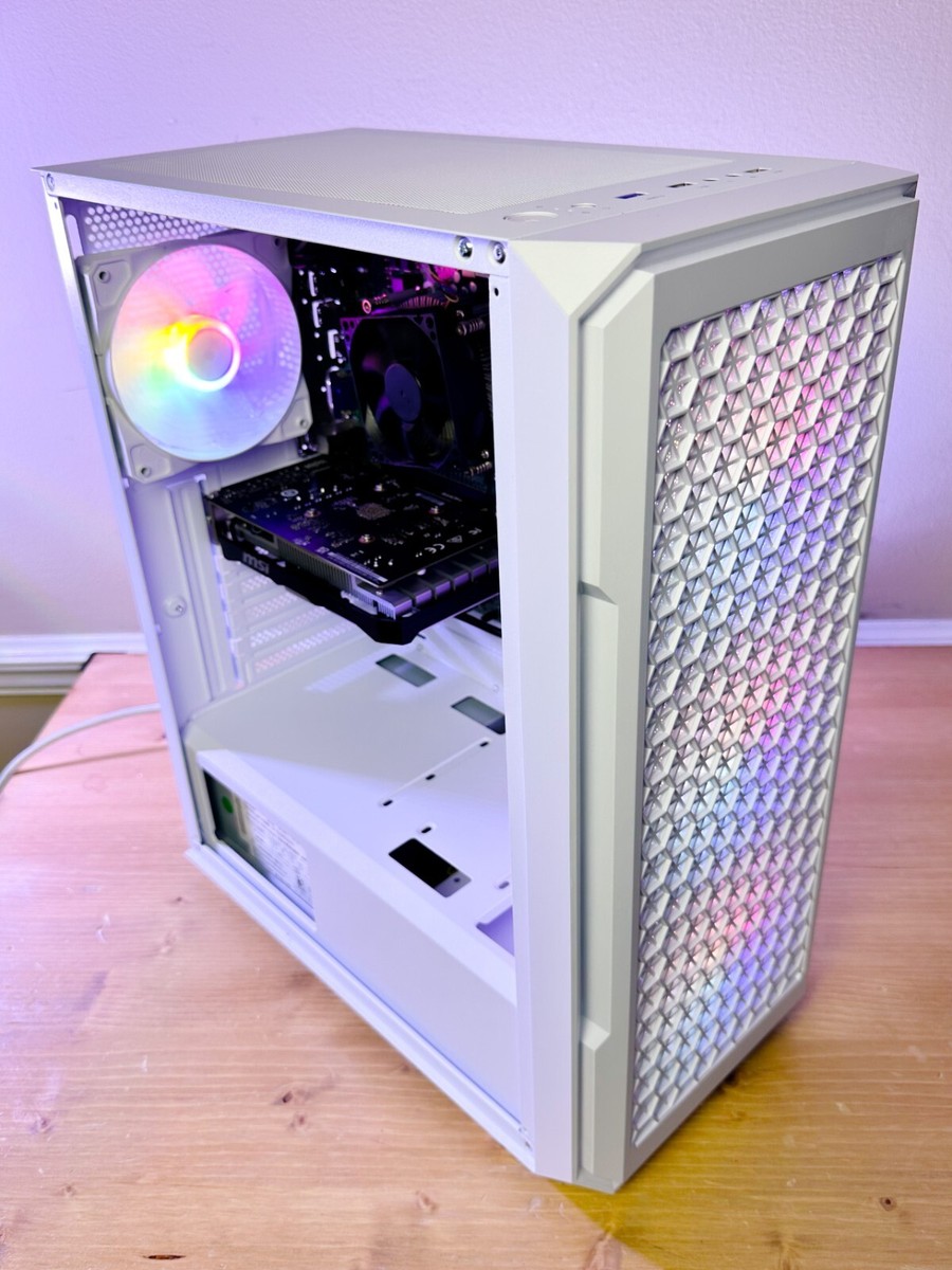 White Gaming PC intel i7-4770 16gb Ram Nvidia GTX 1660 6gb - 1TB +